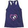 Custom baby girl name maternity design Racerback Tank