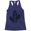 minimalistic cactus Racerback Tank