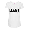 llame Maternity Scoop Neck T-shirt