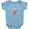 latina power with cute heart Baby Bodysuit