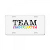 Team Kindergarten License Plate