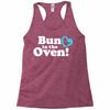 Bun in the Oven with Heart Baby Boy Racerback Tank