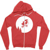 moon alien predator Zipper Hoodie