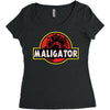 Maligator Women's Triblend Scoop T-shirt