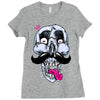 king of mustache Ladies Fitted T-Shirt