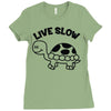 live slow Ladies Fitted T-Shirt