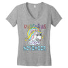 unicorns are born in november cute unicorn Women's V-Neck T-Shirt