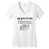 Appreciate Women's V-Neck T-Shirt