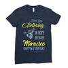 butterfly miracles Ladies Fitted T-Shirt