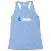 geek' (power on button) Racerback Tank