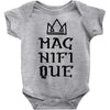 Magnifique With Crown Baby Bodysuit