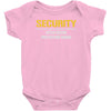 security little sister protection squad Baby Onesie