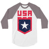 land of the free 3/4 Sleeve Shirt