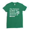 The Universe Is Made Of Protons Neutrons Electrons Morons Ladies Fitted T-Shirt