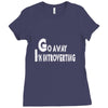 go away, i'm introverting Ladies Fitted T-Shirt
