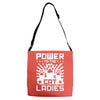 power to the cat ladies Adjustable Strap Totes