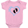 Baby Boy with Heart Any Name Customized Baby Bodysuit