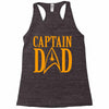captain dad Racerback Tank