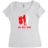 job well done batle royal gaming Women's Triblend Scoop T-shirt
