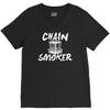 chain smoker disc V-Neck Tee