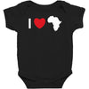 i love africa Baby Bodysuit