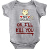 no spoilers... or i'll kill you Baby Onesie