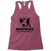 Backpacker Let's Explore The World Racerback Tank