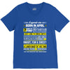 Legends Are Born In April V-Neck Tee