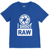 i shoot raw photography camera photograph V-Neck Tee