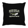 she was short, fat and had a big mouth! Throw Pillow