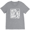 v3 eat sleep hockey V-Neck Tee