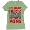 my head hertz from these puns Ladies Fitted T-Shirt