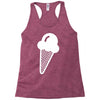 ice cream cone funny Racerback Tank