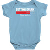 getting drunk Baby Onesie