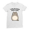 i am in love with cats Ladies Fitted T-Shirt