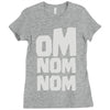 om nom nom Ladies Fitted T-Shirt