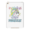 unicorns are born in february cute unicorn iPad Mini 4
