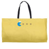 funny 80s pacman cookie monster retro gaming Weekender Totes