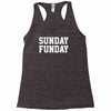 sunday funday party funny tee Racerback Tank