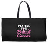 playing for breast cancer Weekender Totes