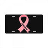 breast cancer ribbon survivor pocket License Plate