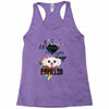 who loves papillon Racerback Tank