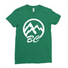 bc mountains british col Ladies Fitted T-Shirt