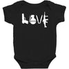 love  funny weapons retro war urban art guns knife cool peace Baby Bodysuit