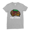 angry pumkin Ladies Fitted T-Shirt
