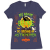 My Broom Broke So I Became An Astronomer Ladies Fitted T-Shirt