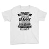 Super Cool Granny Of A Freaking Awesome Grandson Youth Tee