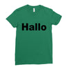 hallo Ladies Fitted T-Shirt