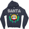 santa christmas Zipper Hoodie