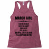 Super March Girl Racerback Tank